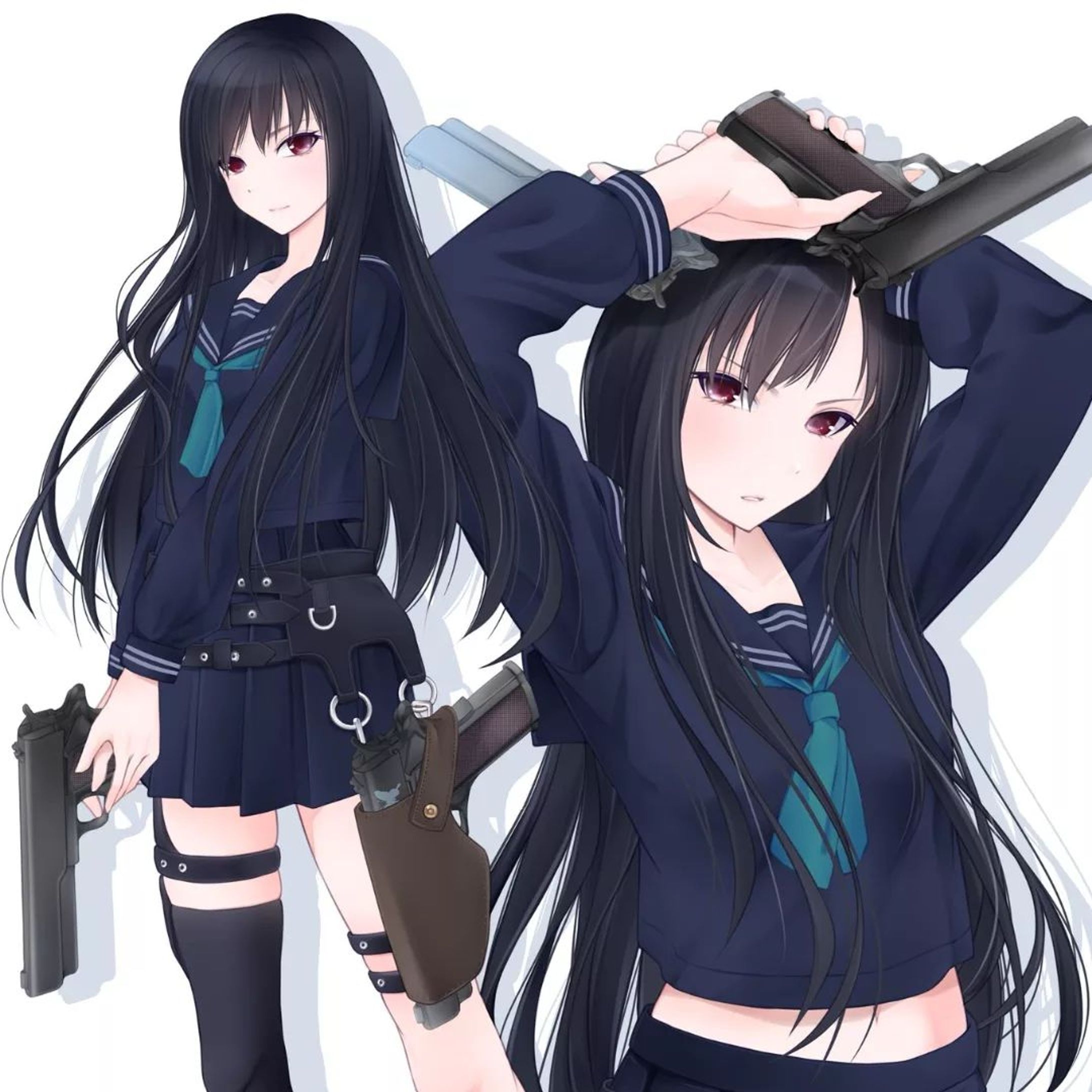 武器×女子
二丁拳銃ちゃん
#イラスト-1