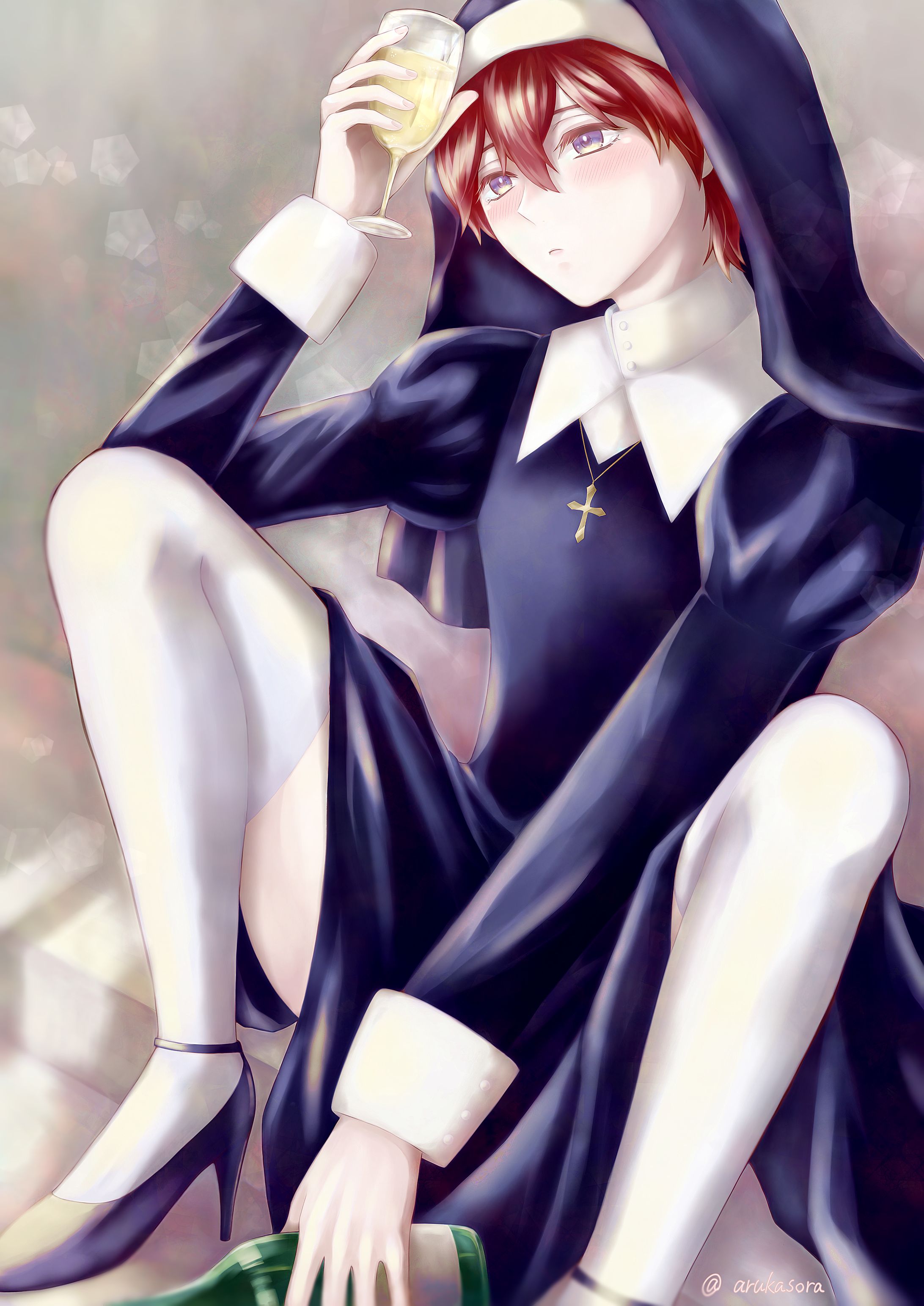 3絵文字イメージイラスト👠🥂⛪-1
