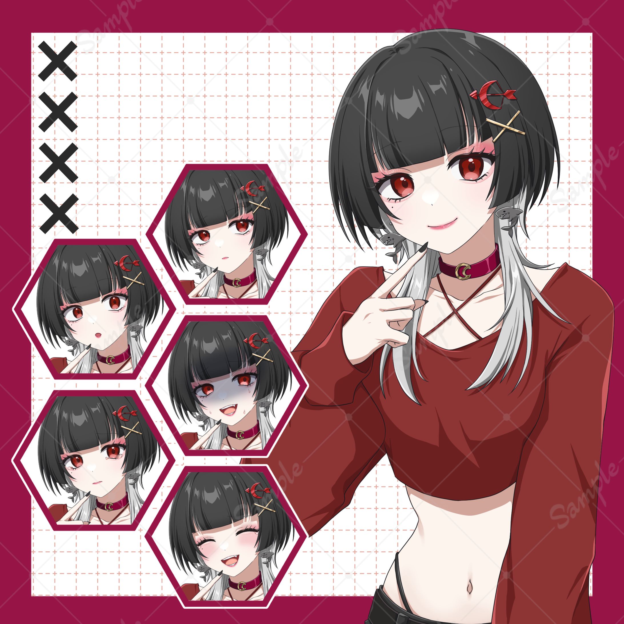 等身上半身イラスト-1