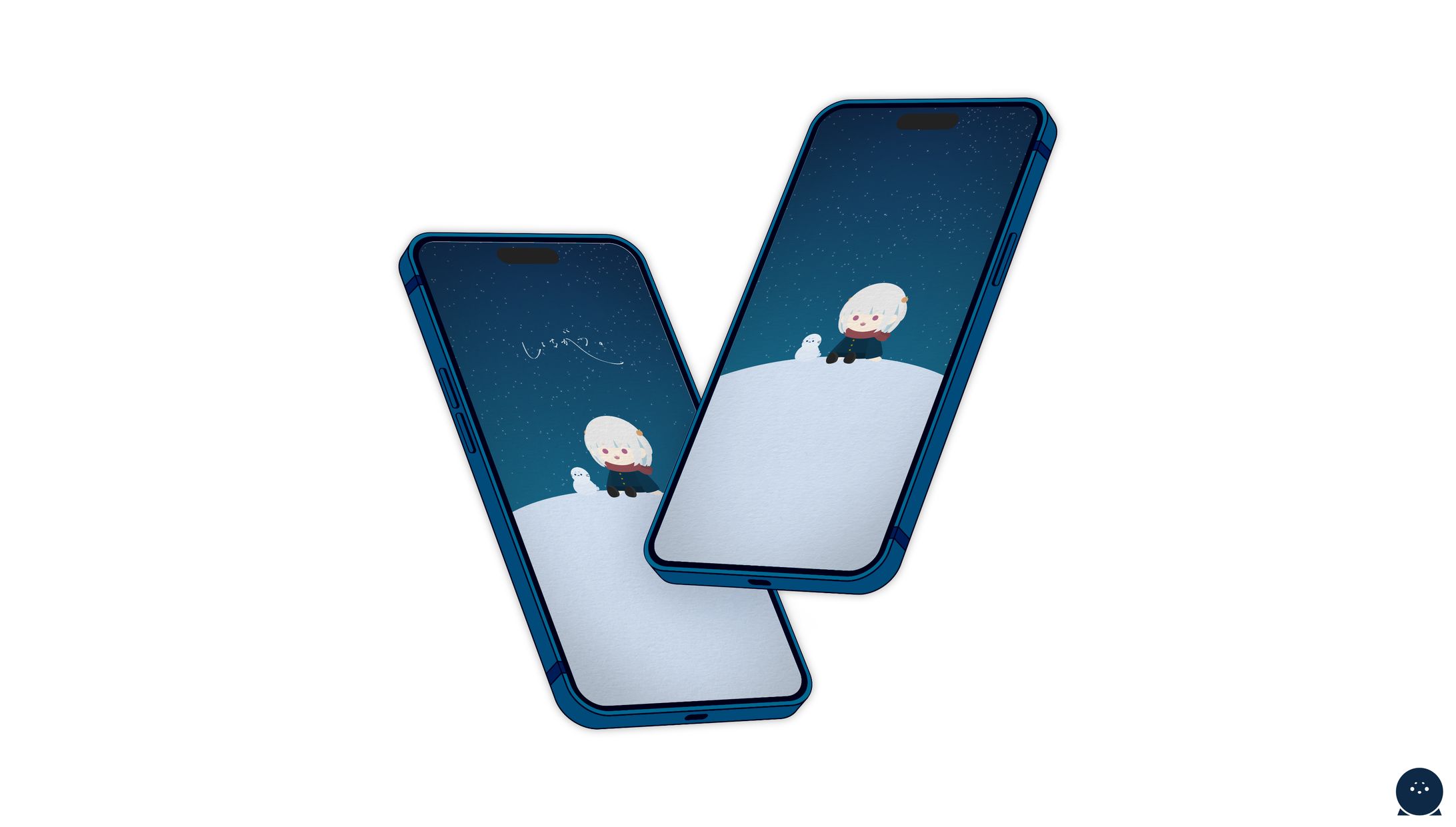 ILLUSTRATION┊︎1月のスマホ壁紙 水豹よてに-1