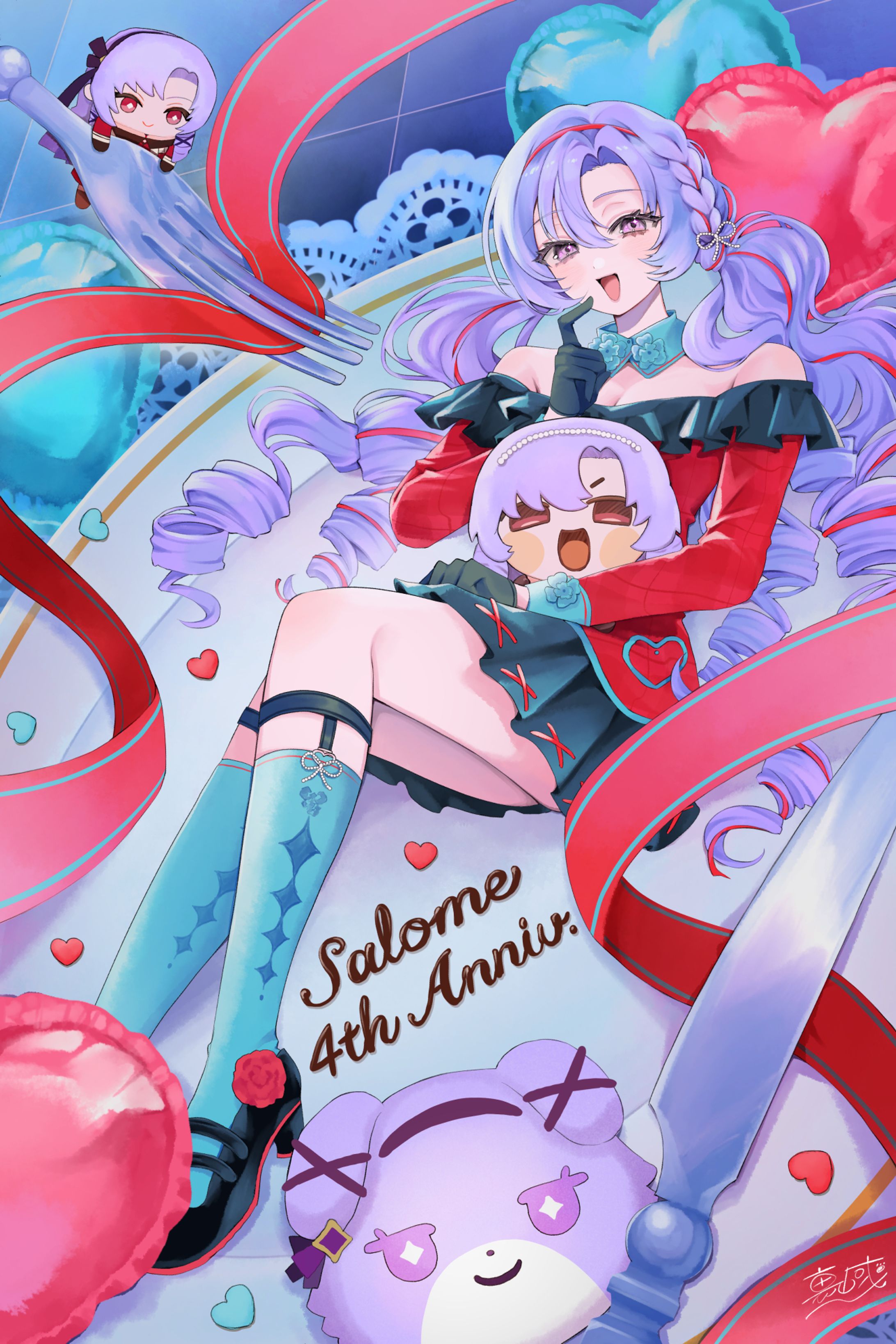 壱百満天原サロメさん４周年記念-1