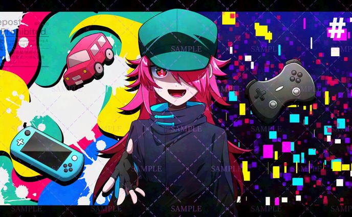 【work】残光テールランプ 様 /動画サムネイラストイラスト