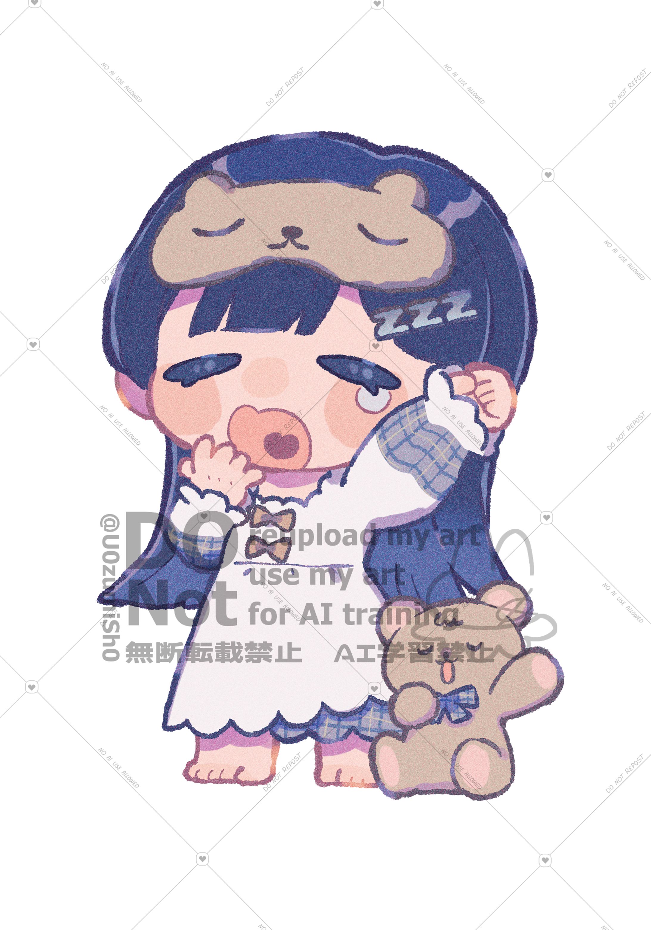 Cafe&Barらいぶべあ キャスト様　誕生日グッズイラスト-1