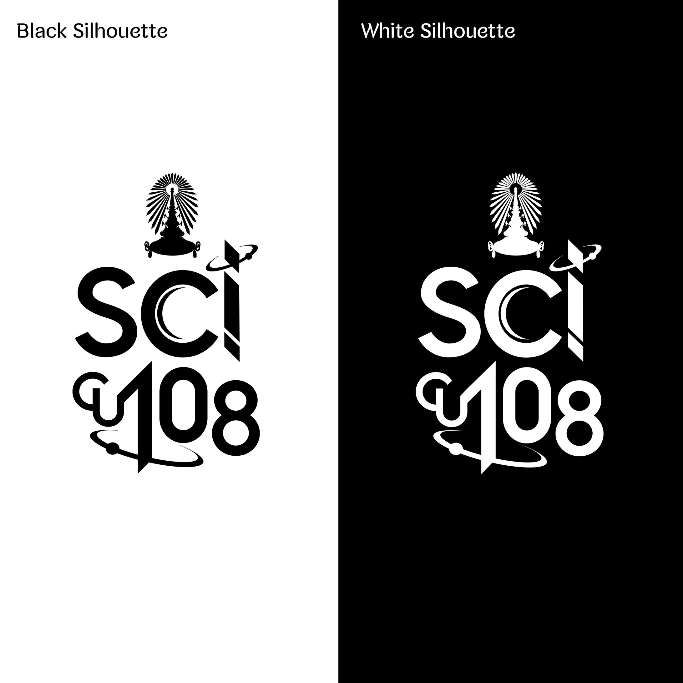 SCI CU 108 | Logo Design B&W-1