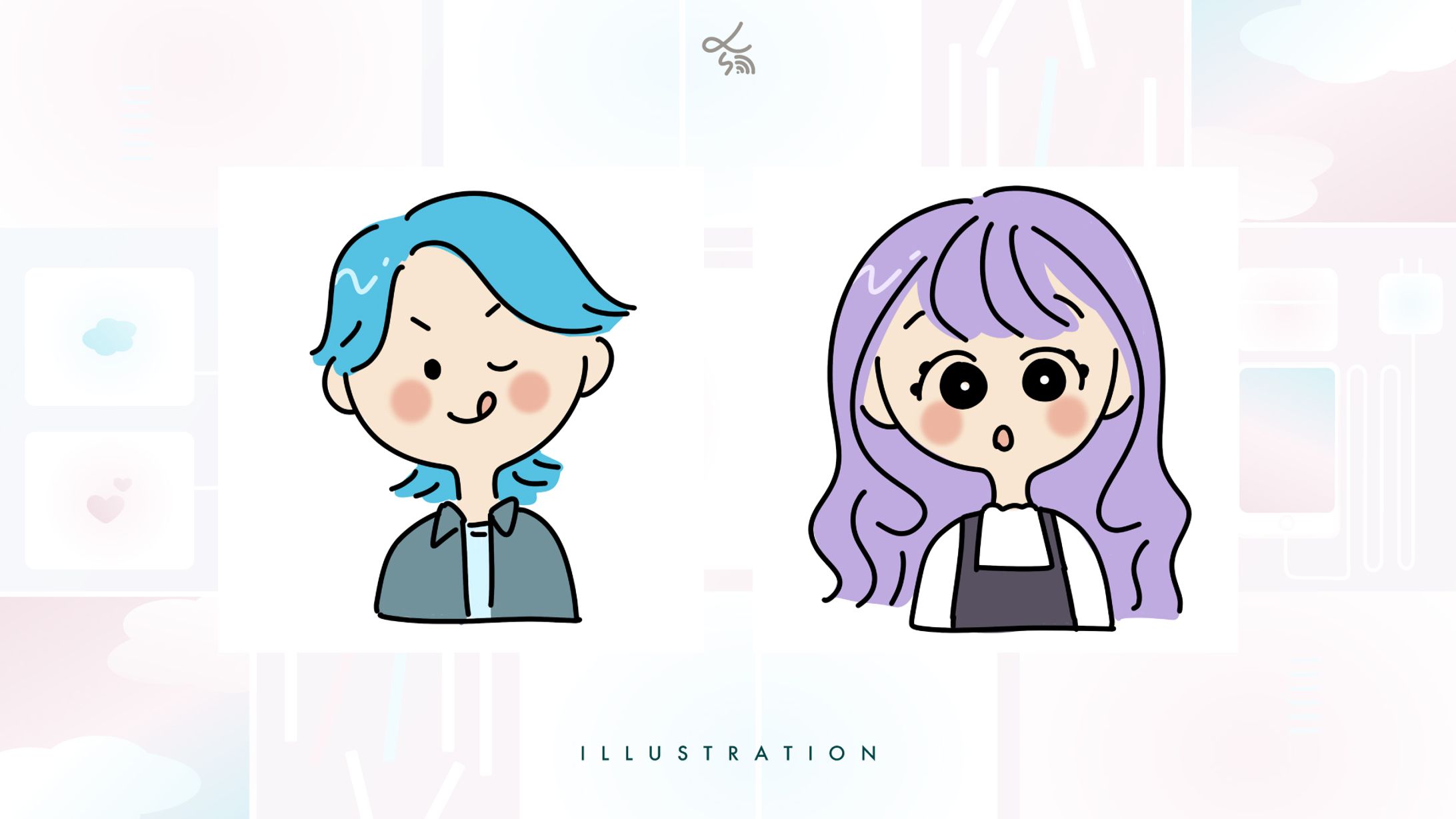 かわいい似顔絵_自主制作-1