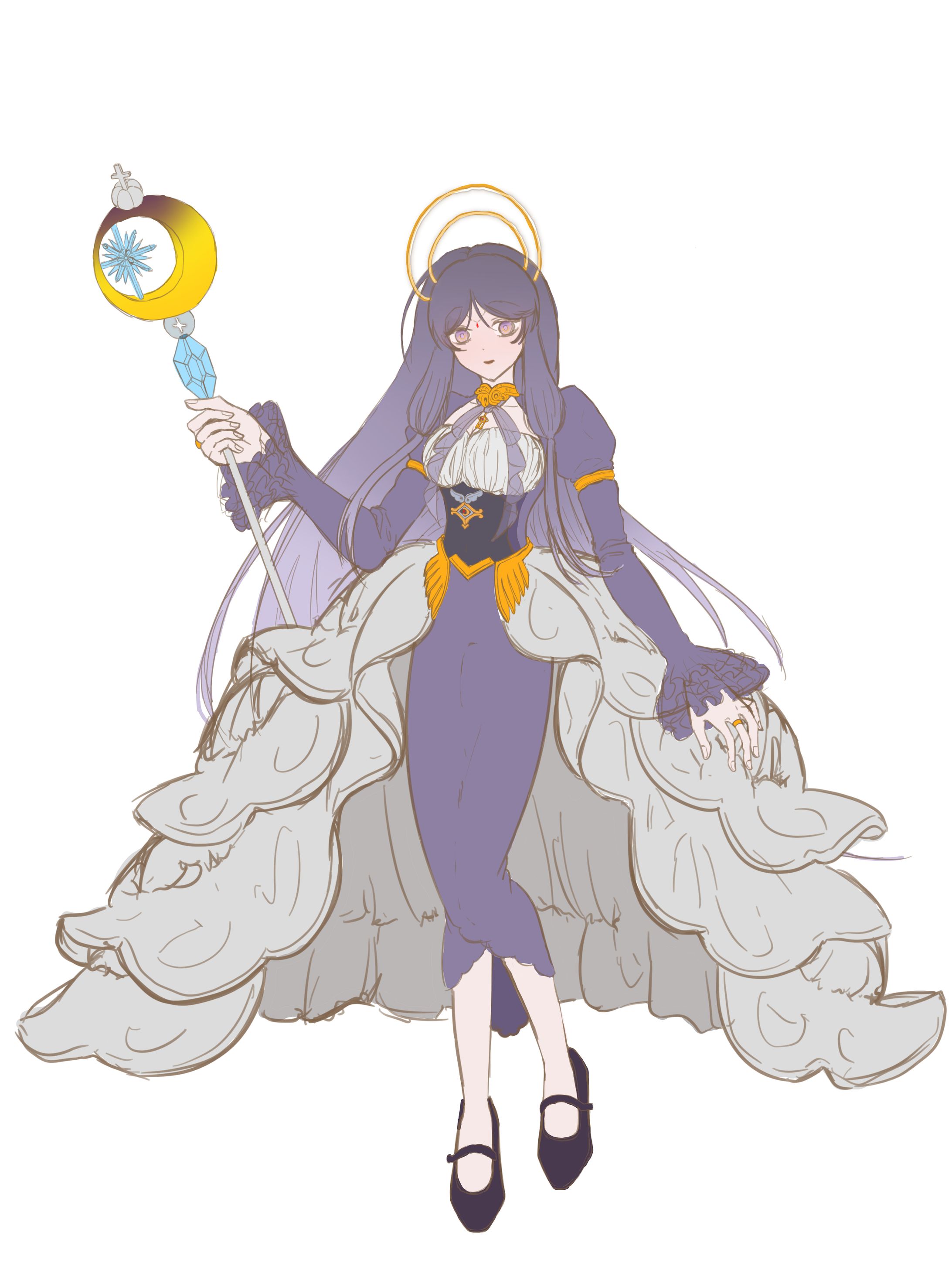 紫月紫 初期デザインラフ-1