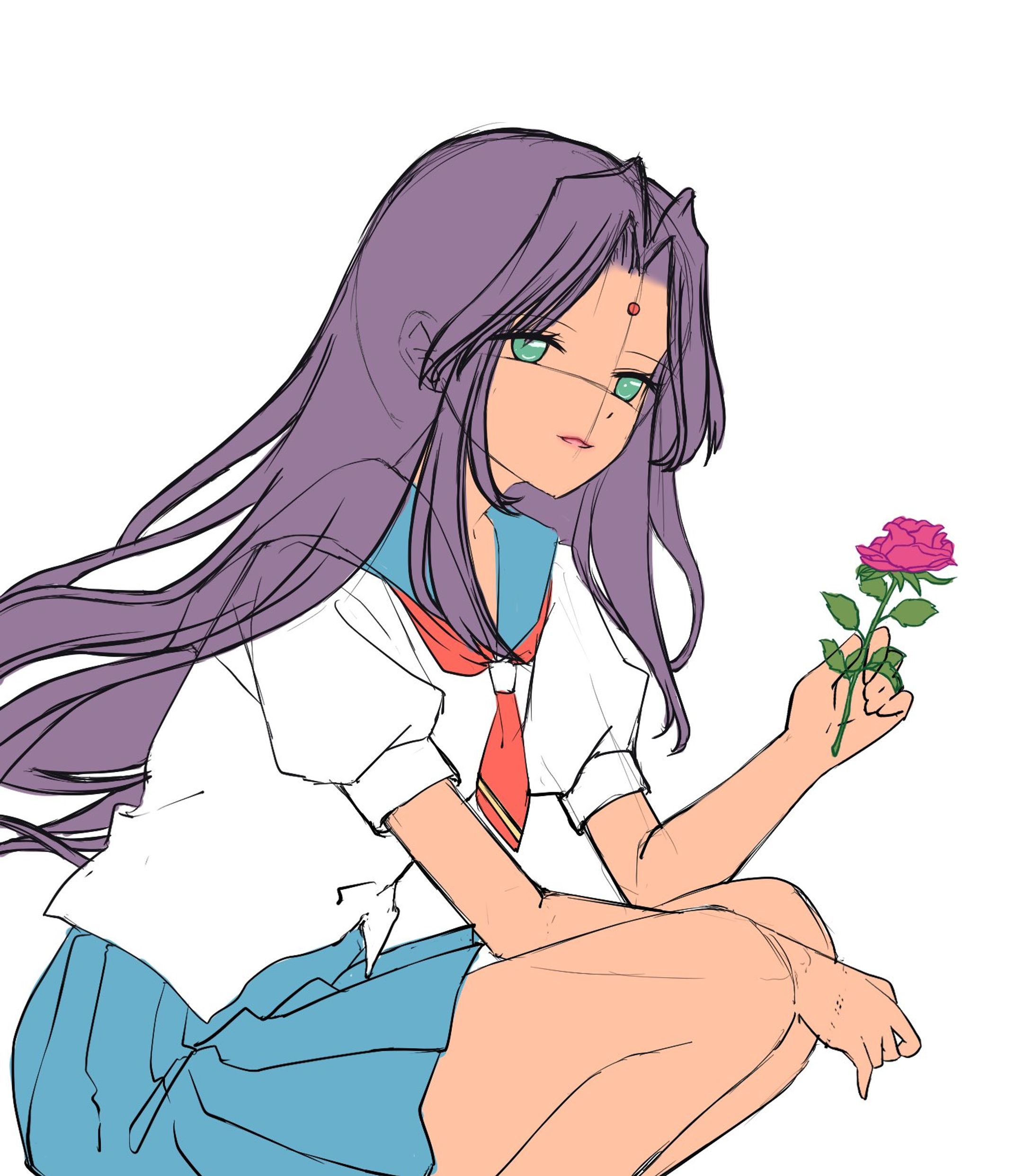 姫宮アンシー（ラフ）-1