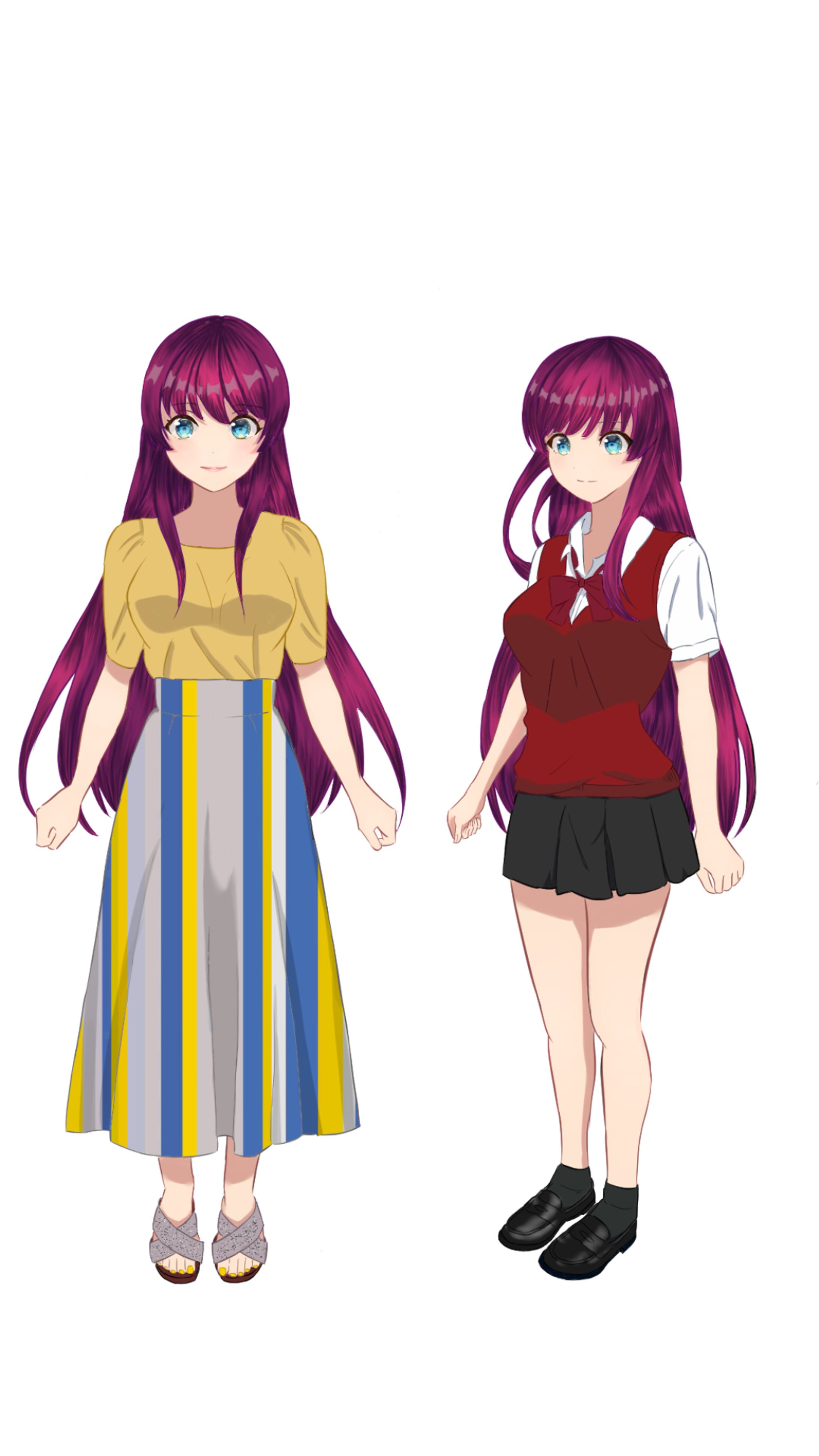 美少女風イラスト(サンプル)-1