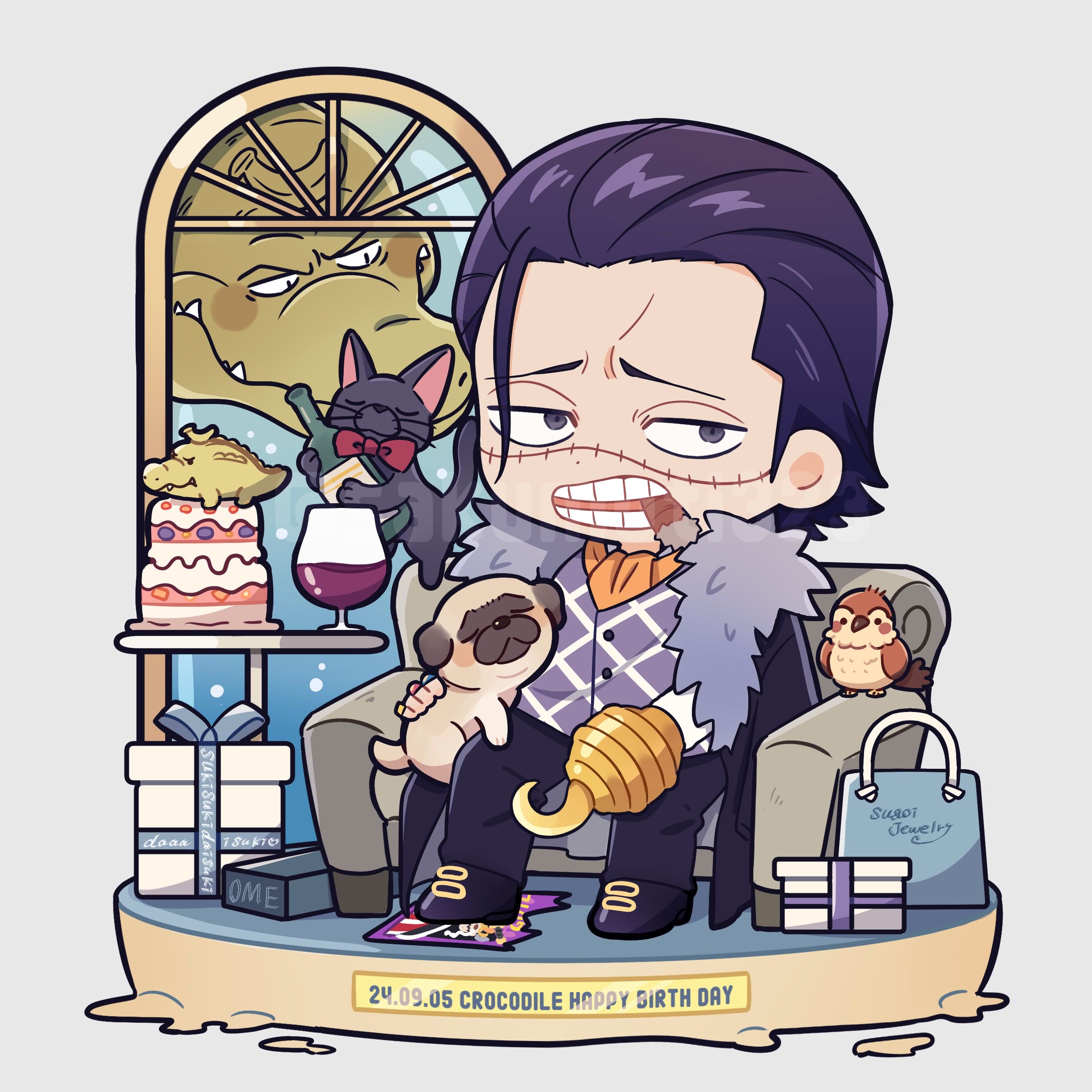 クロコダイルBDファンアート-1