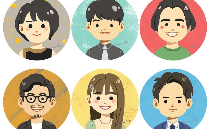 似顔絵千本ノック！、1枚絵