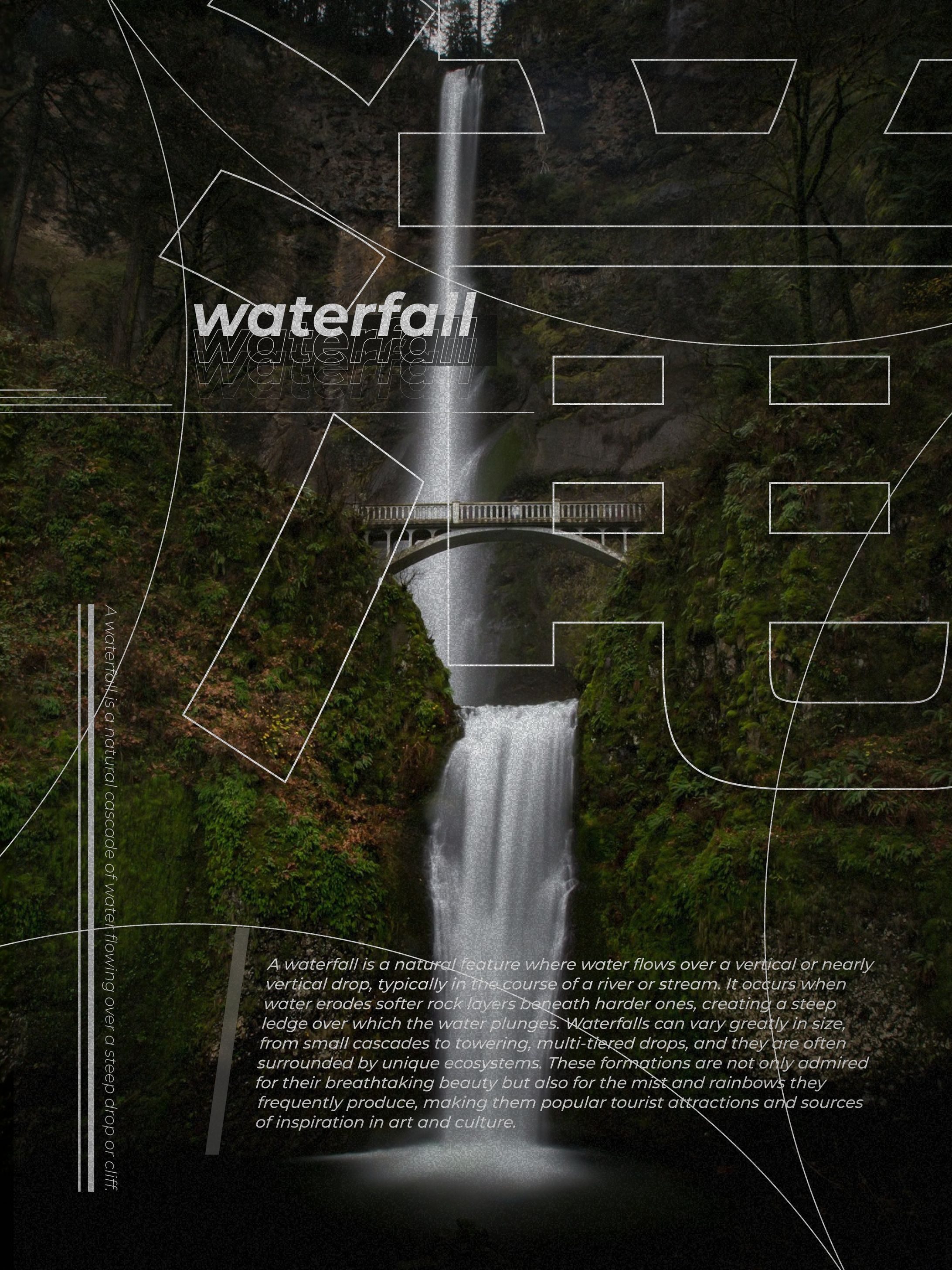 008 - Waterfall / Graphic Poster-1
