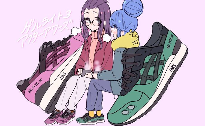 SD Character illustration with ASICS 