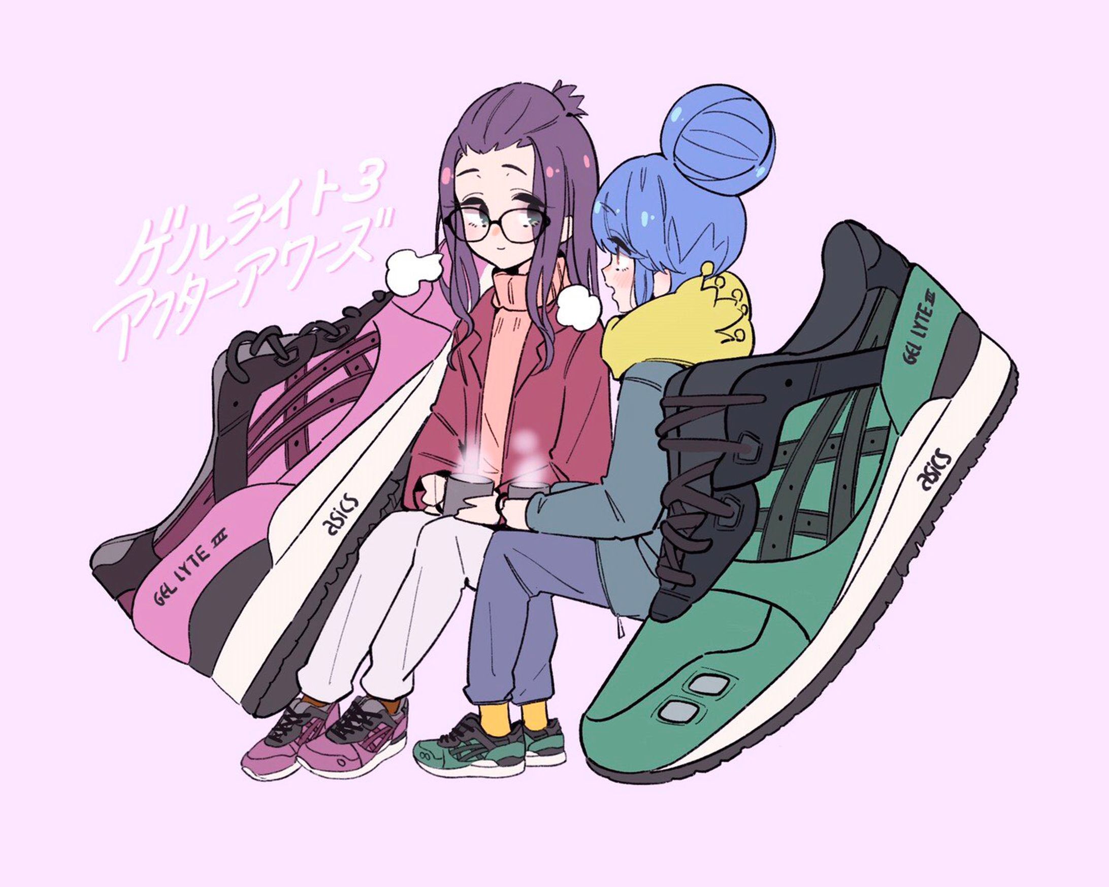 SD Character illustration with ASICS -1