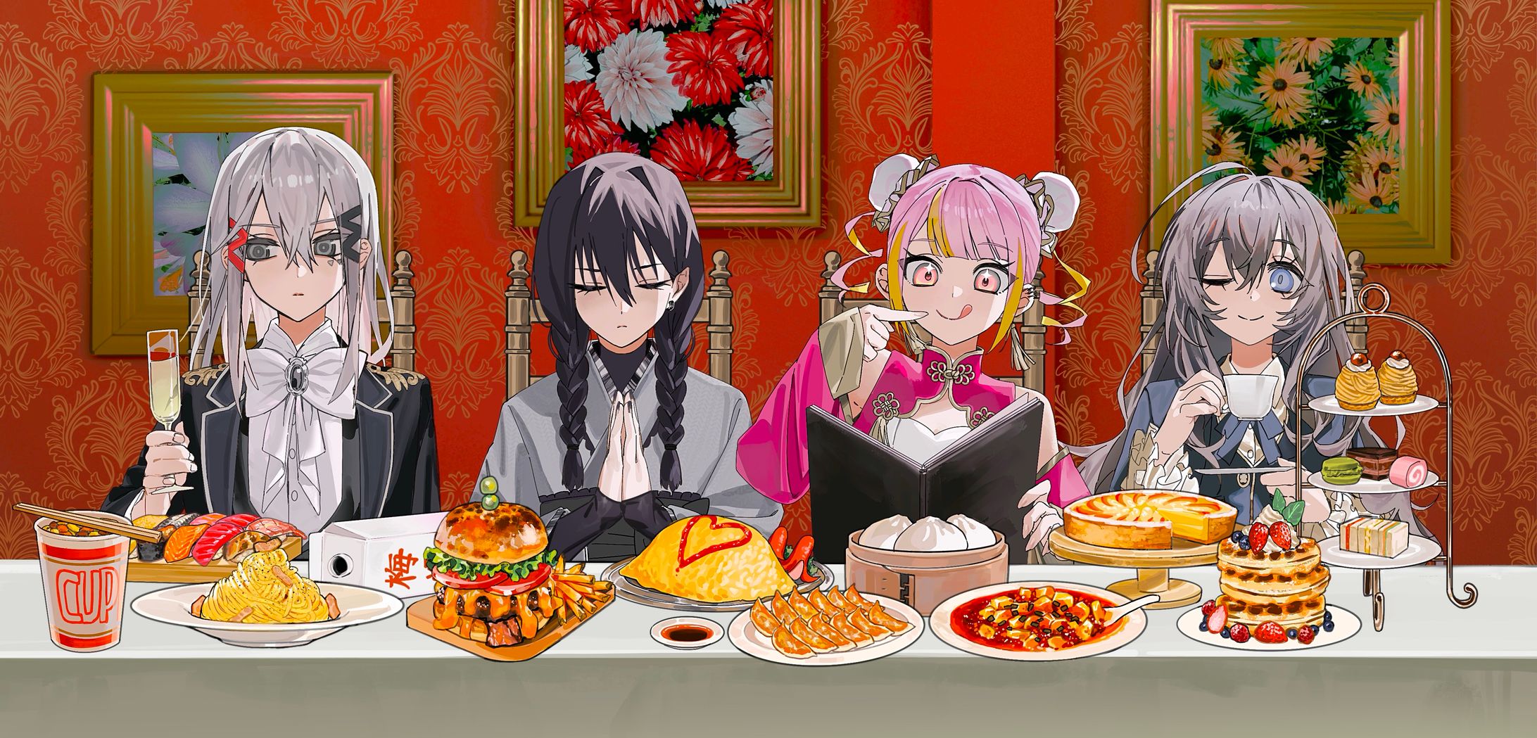  メインディッシュが足りてない/流水 × mua. × それの井戸 × KOMAINU. Cover-1