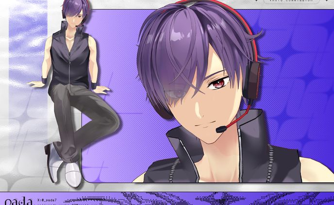 VRoid 3D model / 補講男子 堂満智