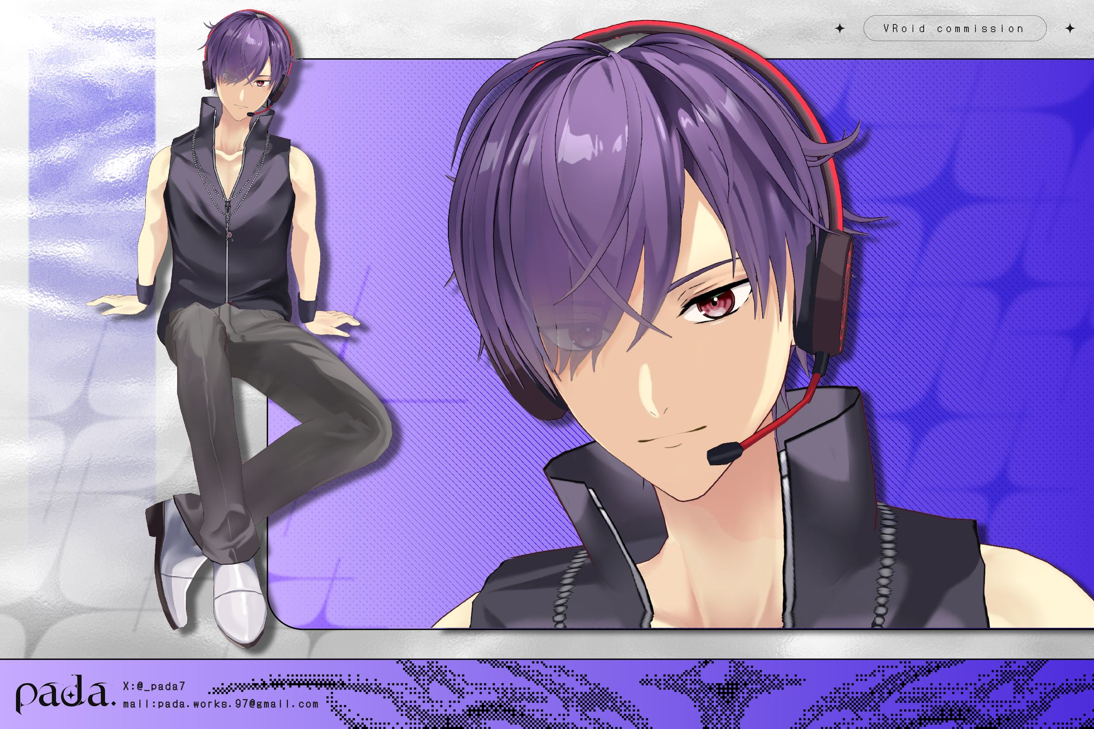 VRoid 3D model / 補講男子 堂満智-1