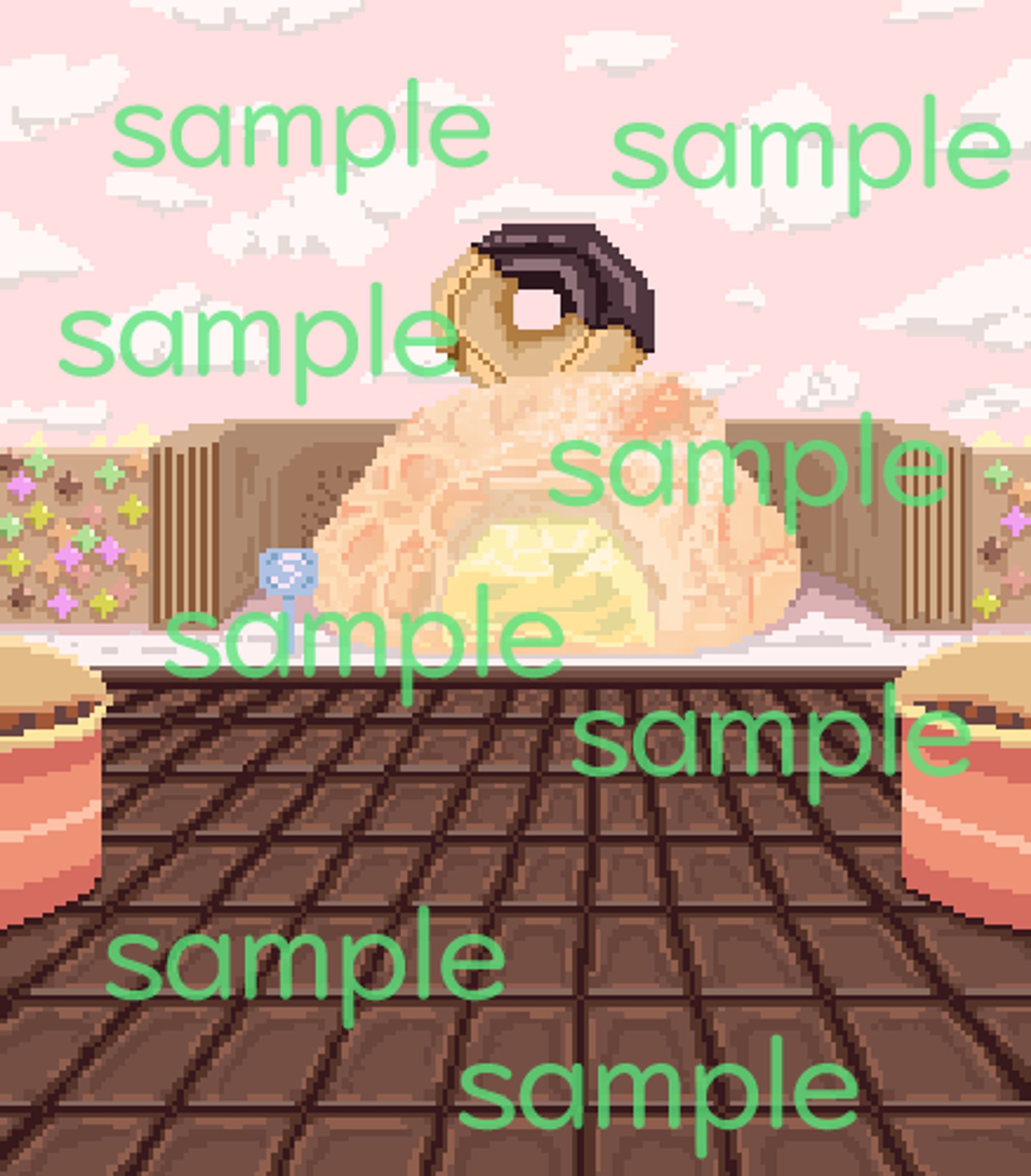 ドット絵 背景素材サンプル-1