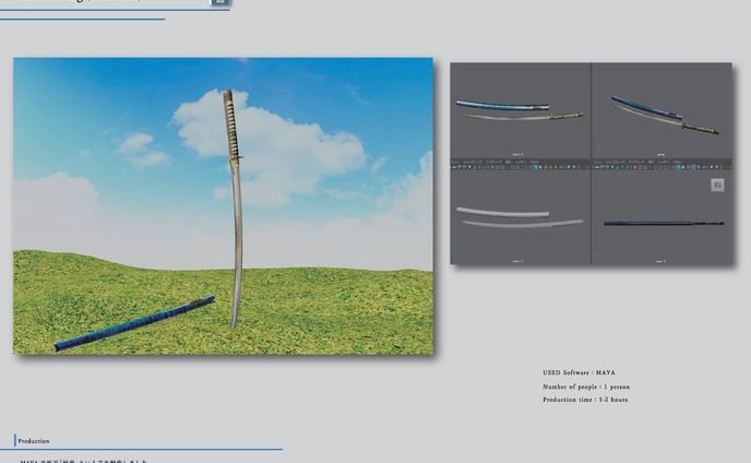 専門学生、3d model
