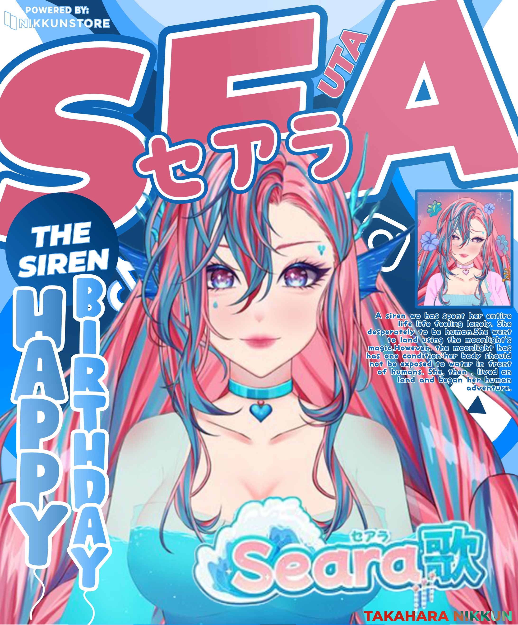 [Fan Made] Searauta Vtuber Poster-1