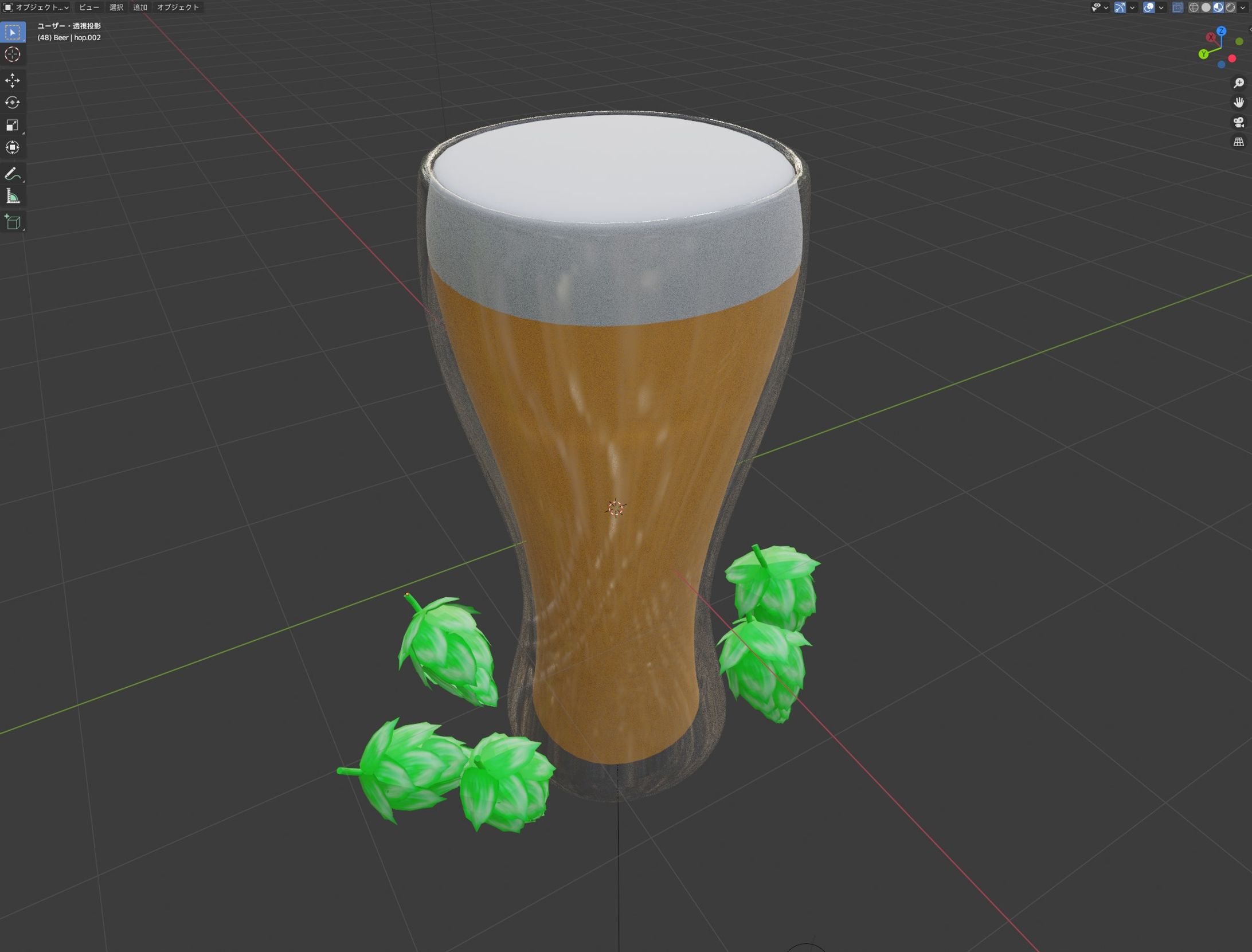 ビールとホップ-1