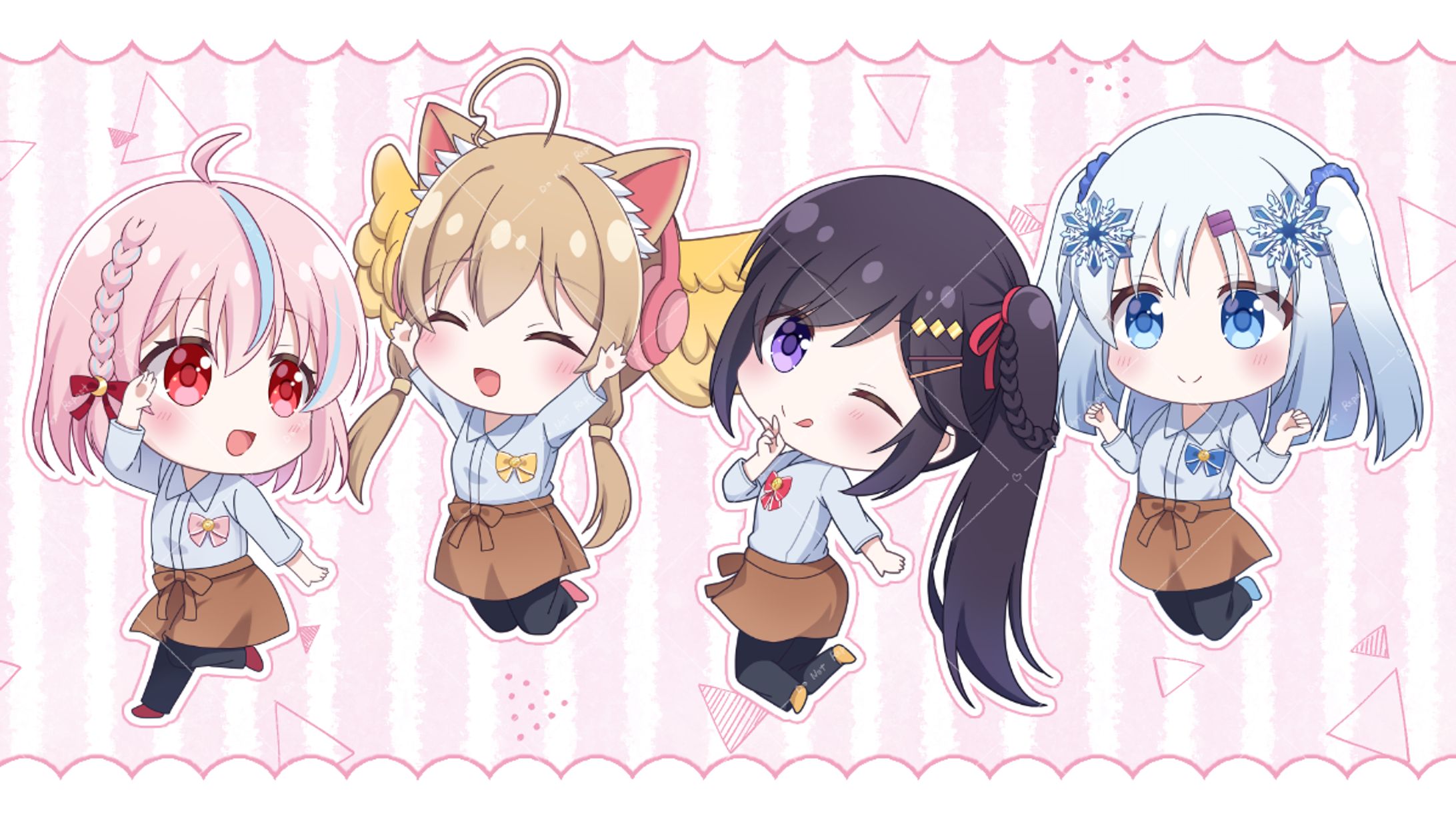 からふらっふぃー×自遊空間 コラボグッズSDイラスト-1