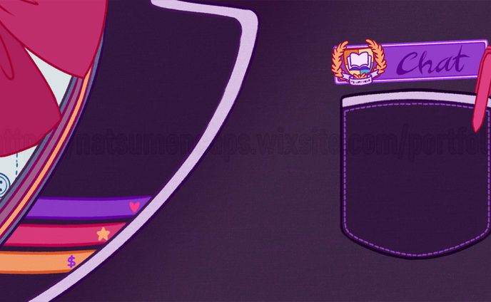 School uniform chat + game overlay