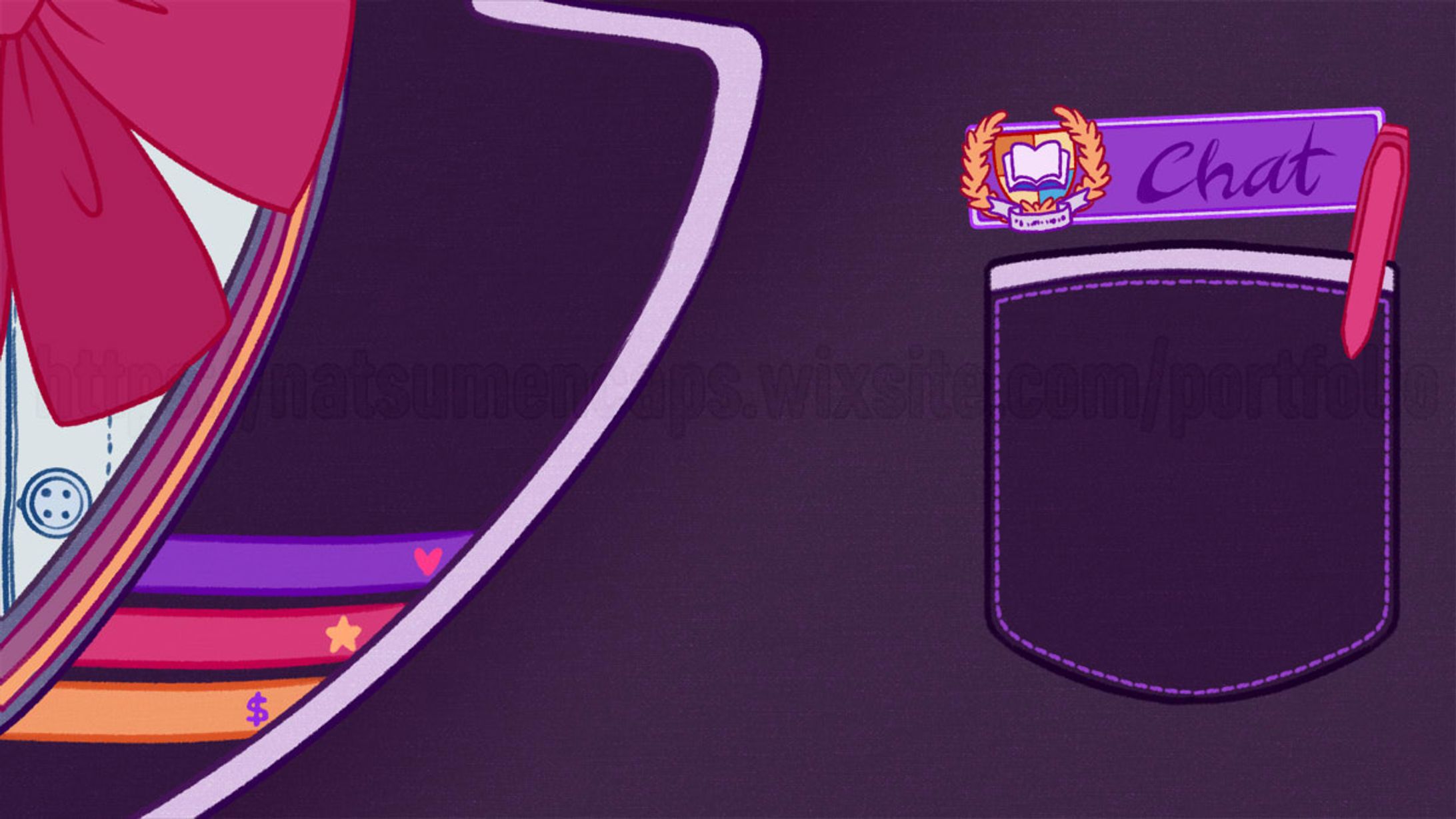 School uniform chat + game overlay-1