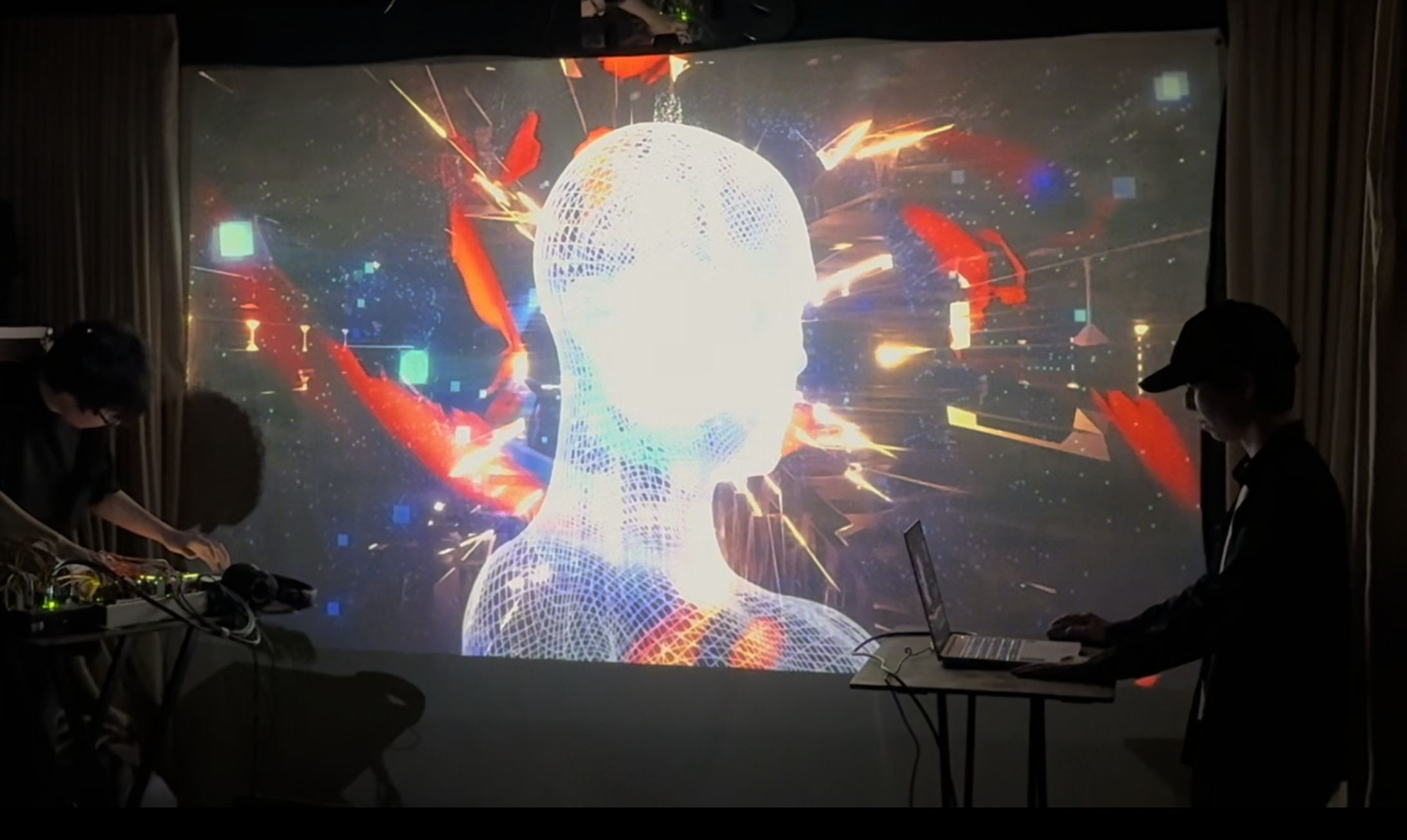 Audio Reactive Visual Performance（さざれ場）-1