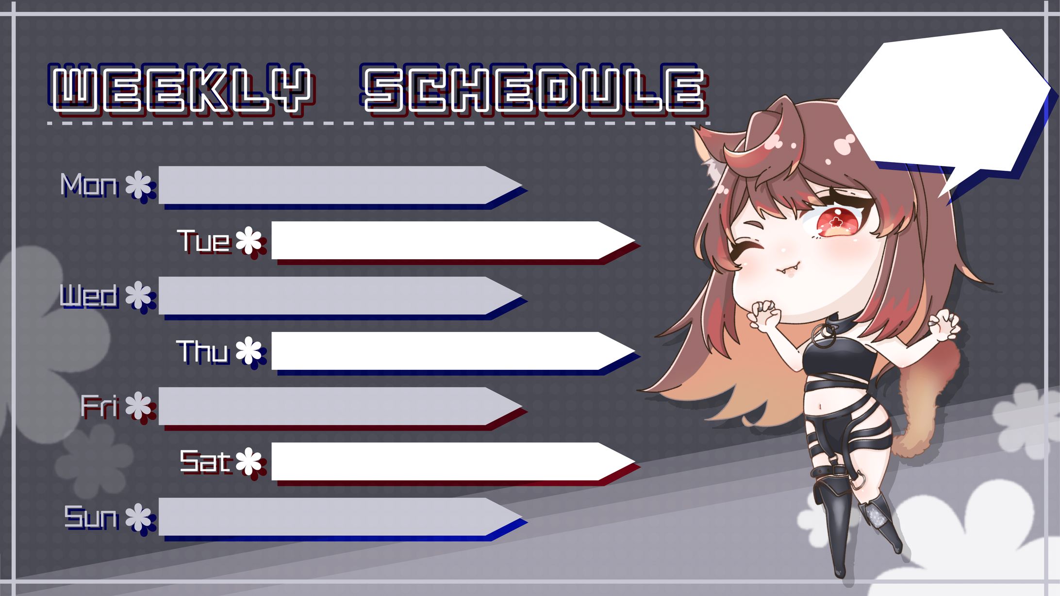 Vtuberねこね様・ウィークリースケジュール-1