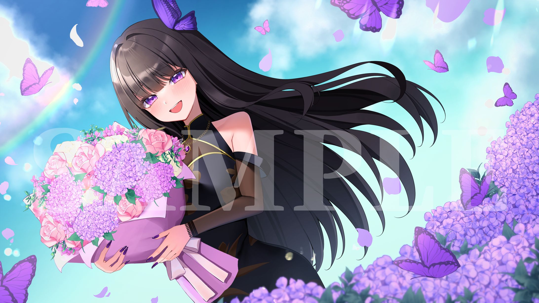 黒崎みかこ様｜誕生日記念用1枚イラスト-1