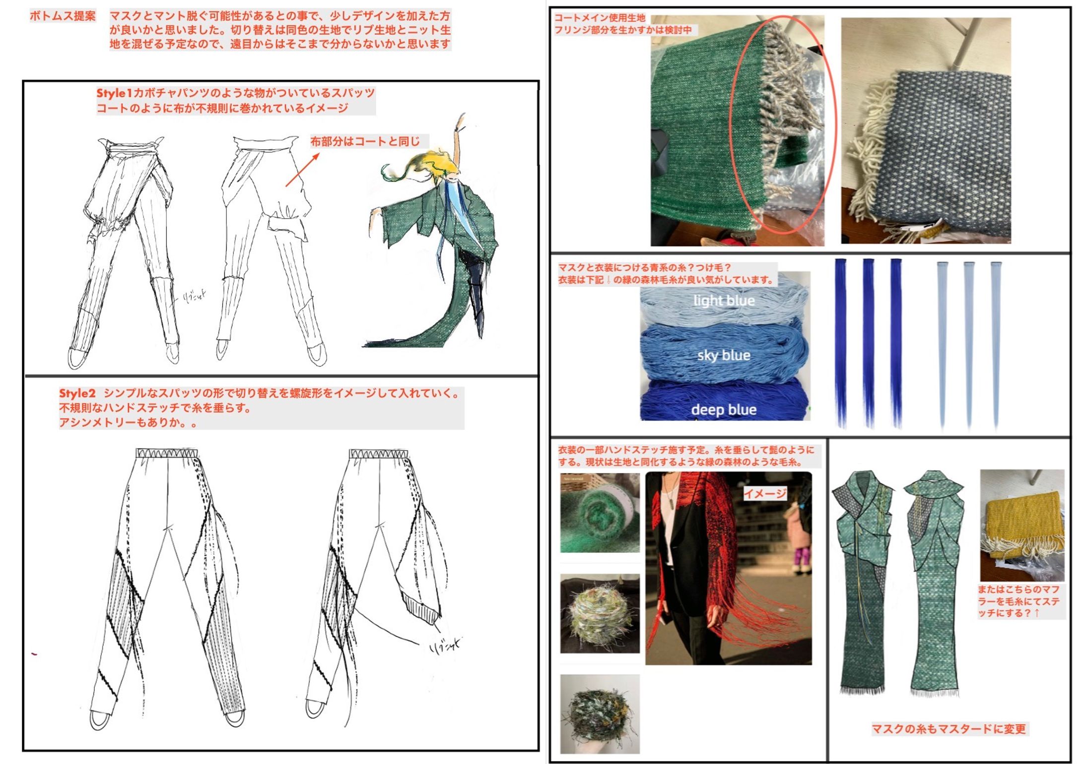 衣装デザイン案