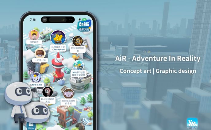 AiR App Graphic Design