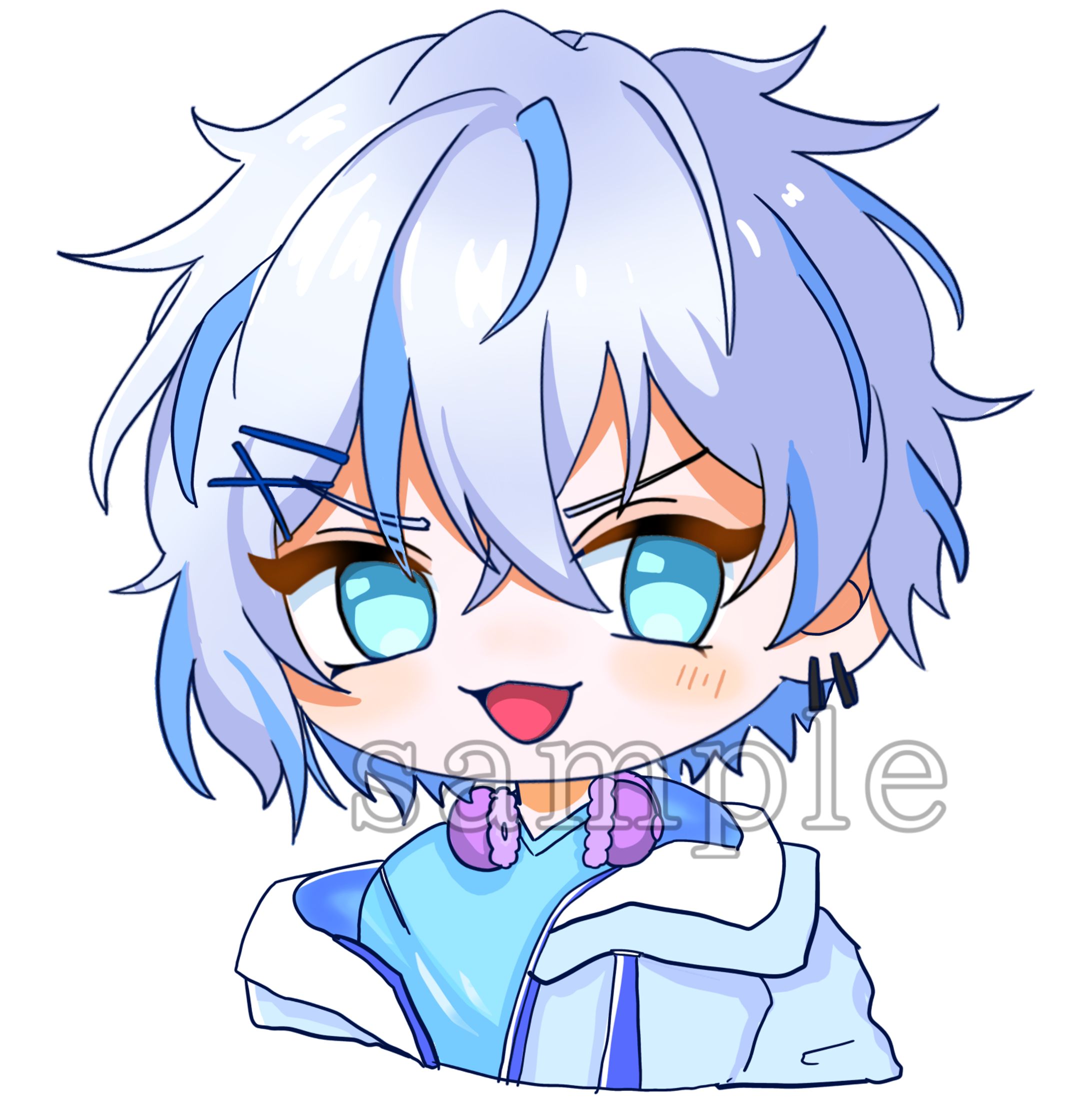 オリジナルキャラクター2　デフォルメバストアップイラスト-1