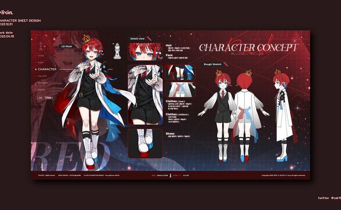 Character Sheet Design / RED