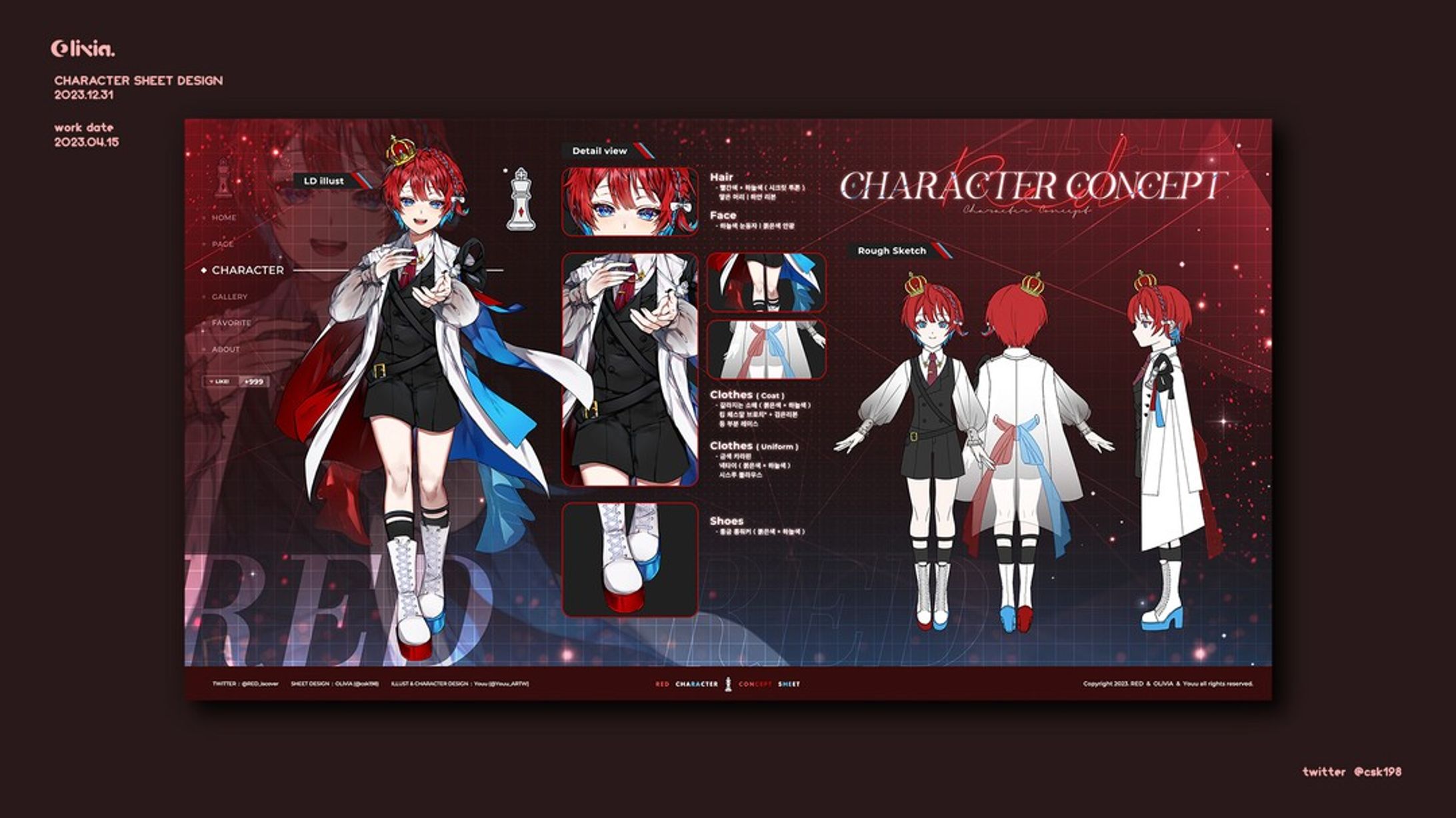 Character Sheet Design / RED-1