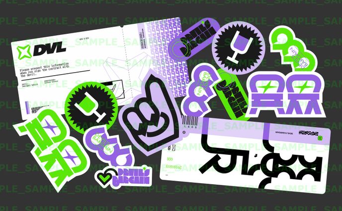 巻羊様_ステッカーデザイン