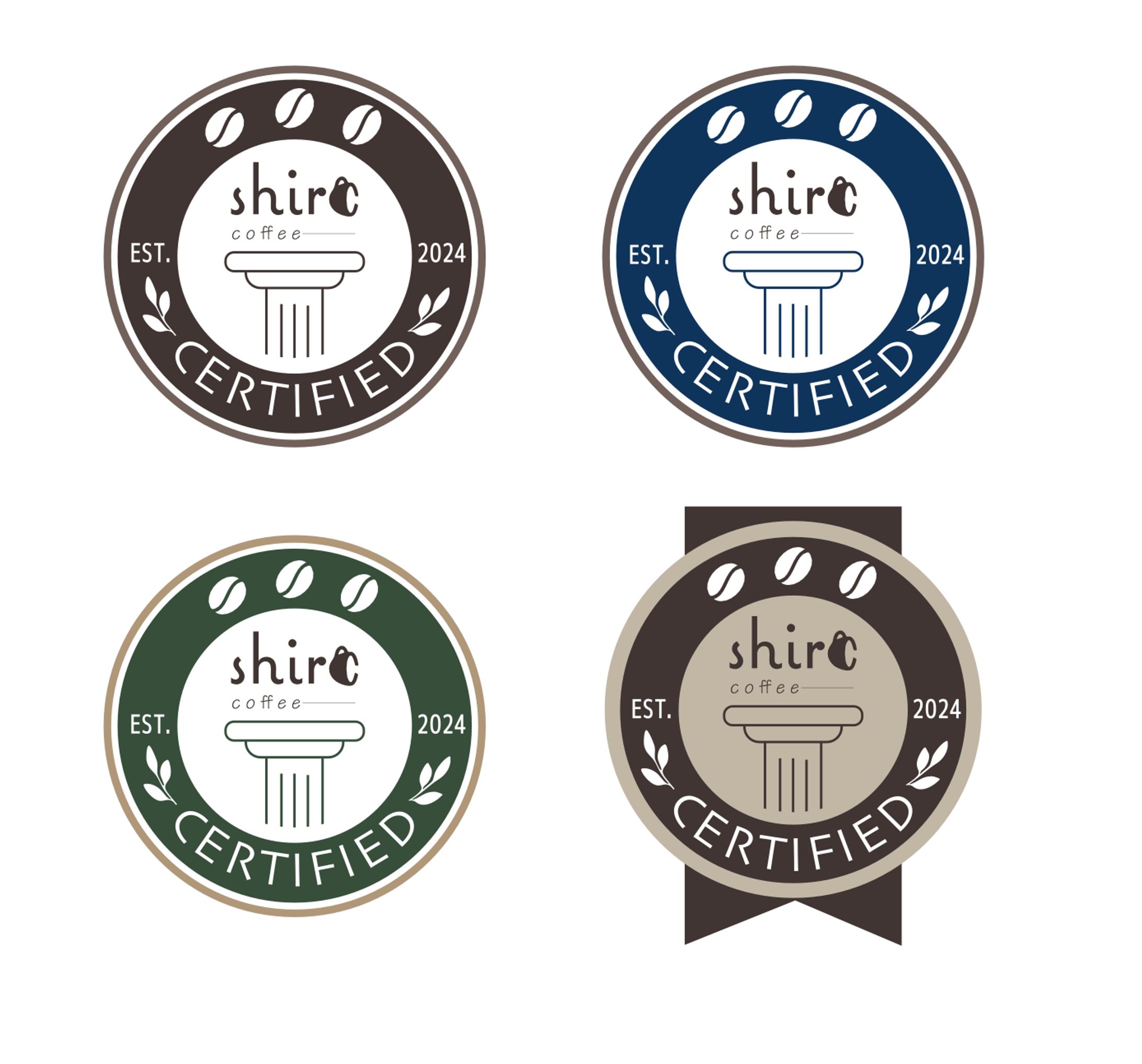 ロゴ　shiro coffee 認定マーク-1