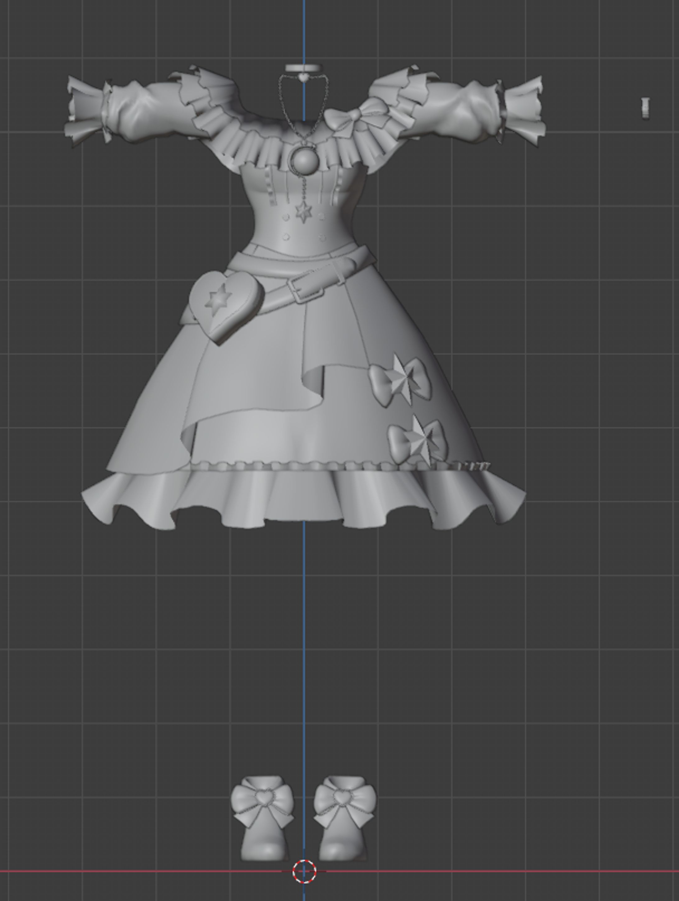 なーちゃん『ゼロ地区のぱれえど』3D衣装お仕立て-1