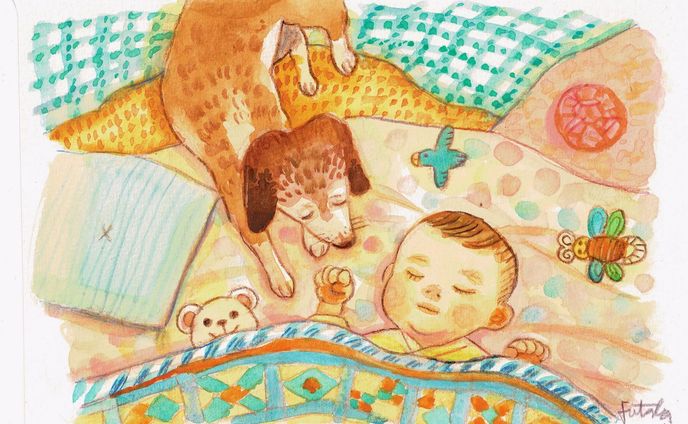 こどもと日常イラスト