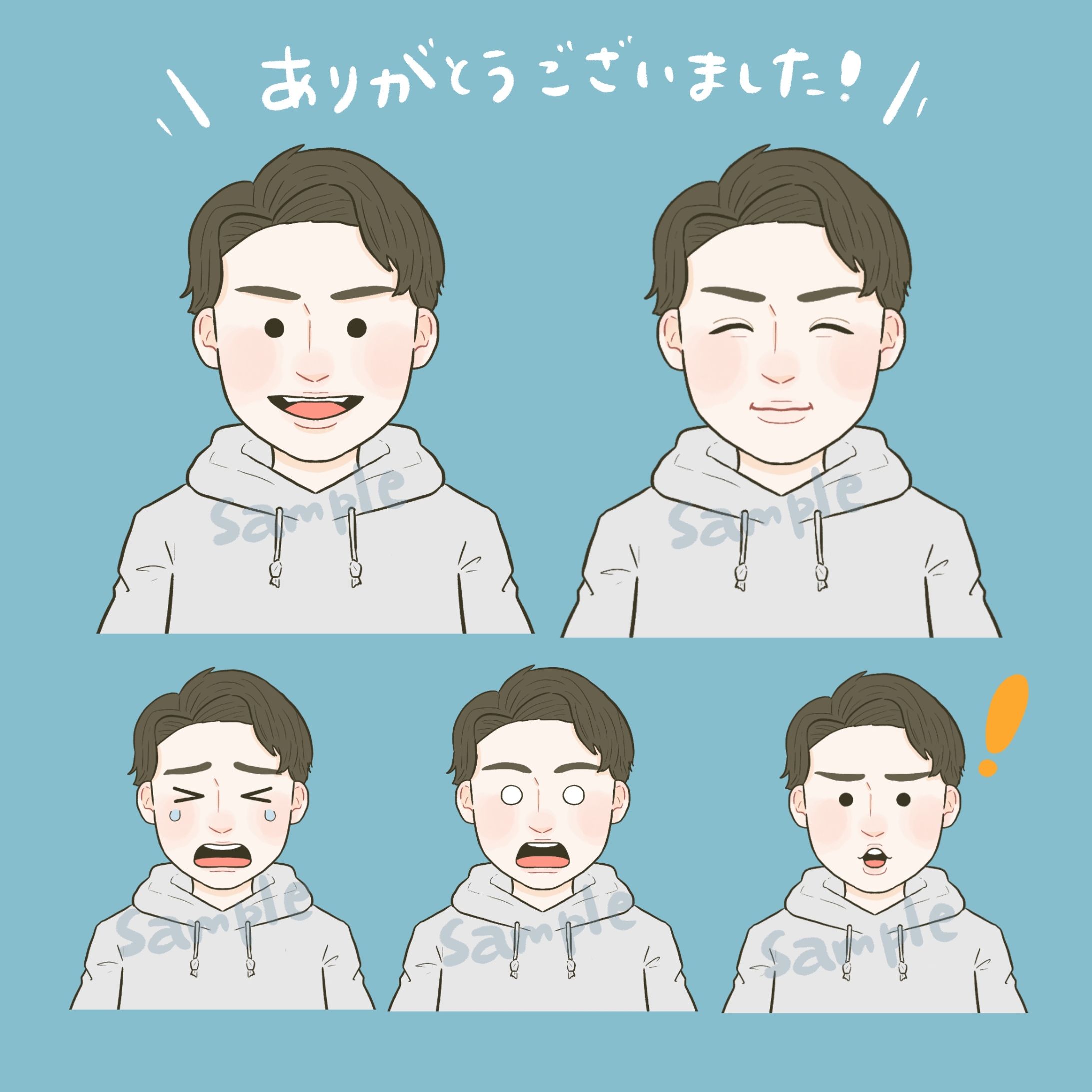 男性表情パターン-1