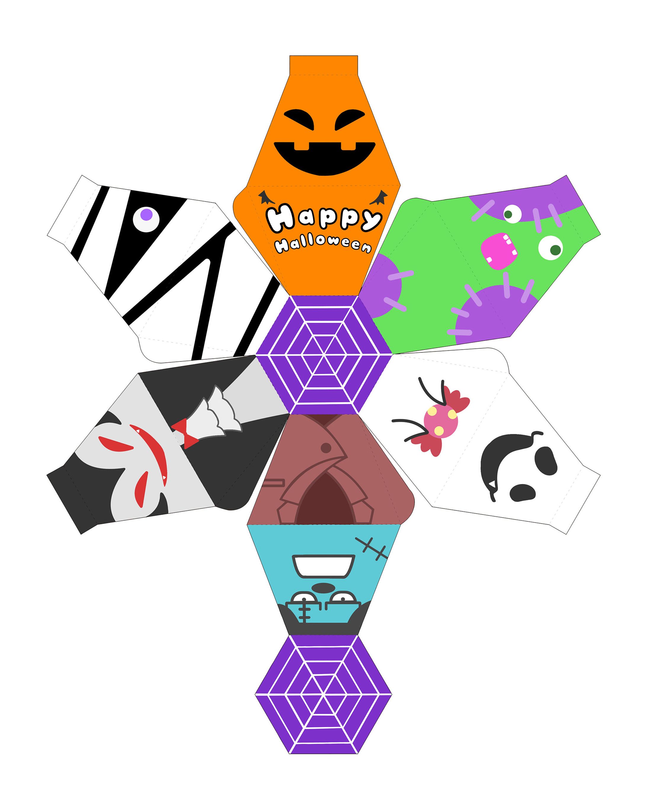 お菓子のパッケージデザイン(展開図)-1