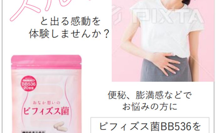 【バナー構成案】おなか想いのビフィズス菌