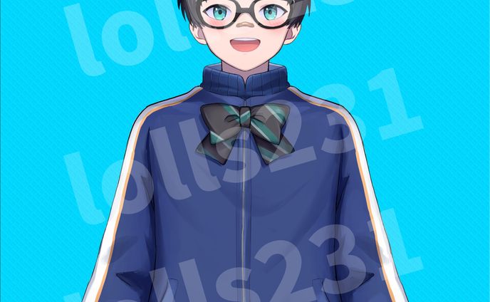 Lolls Standing Illustration