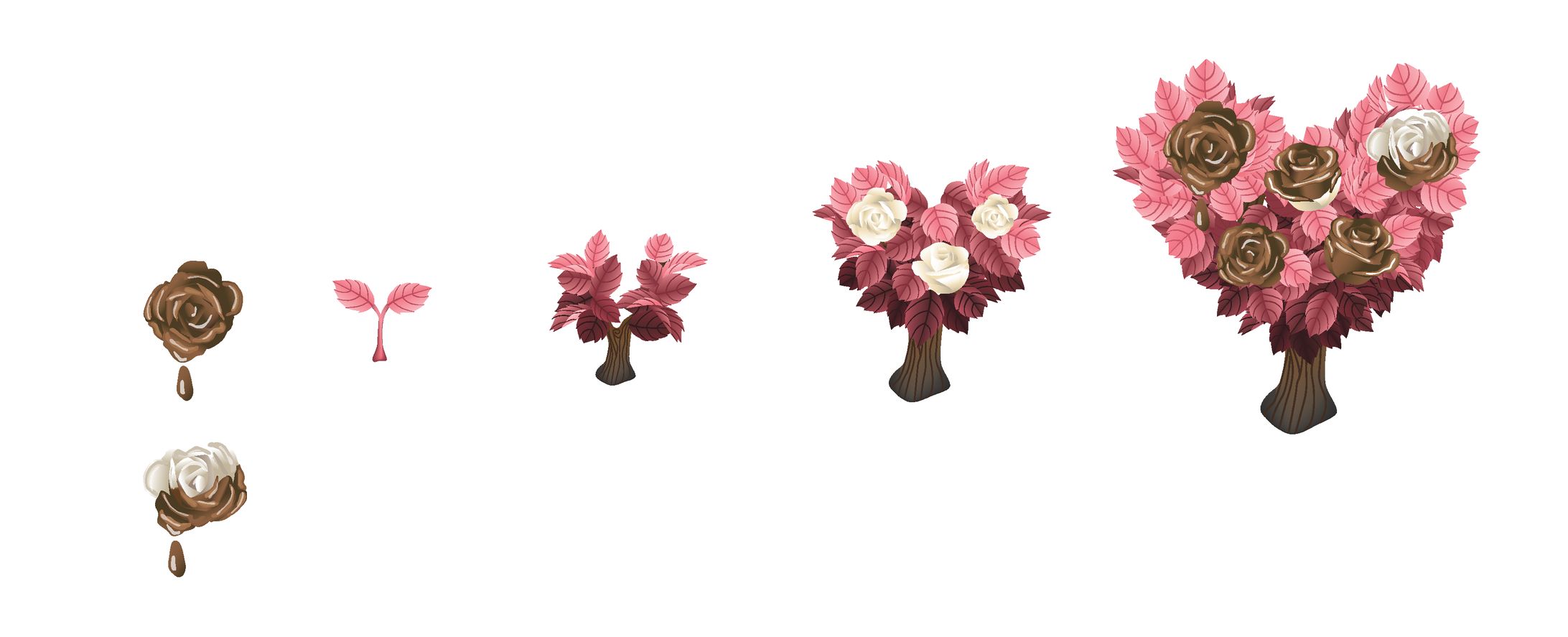 ハートの女王のチョコバラの木-1