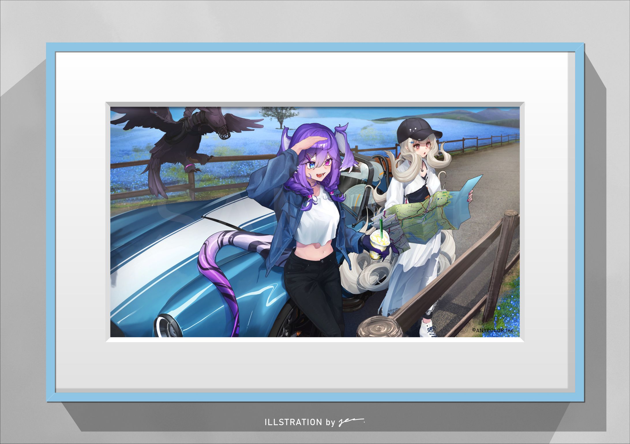 《NIJISANJI EN》セレン龍月様・遠藤霊夢様 / Road Trip Voiceイラストレーション制作-1