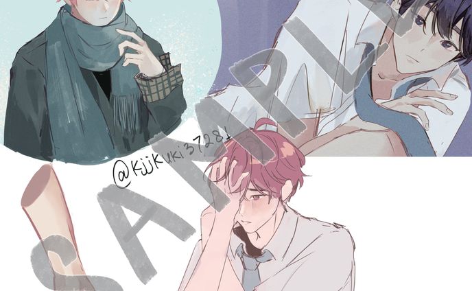 SAMPLES Flat colored sketch & shading+ligh effects