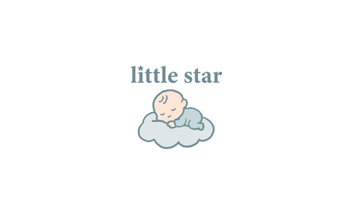 ロゴ（little star／ベビーローション）
