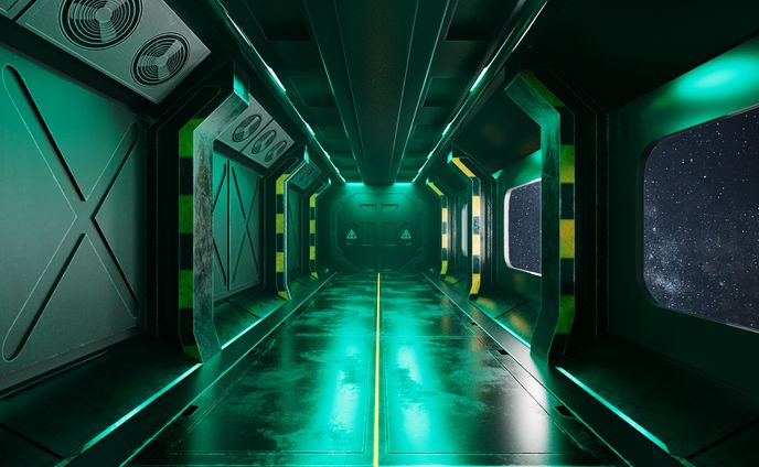 宇宙戦艦連絡通路
