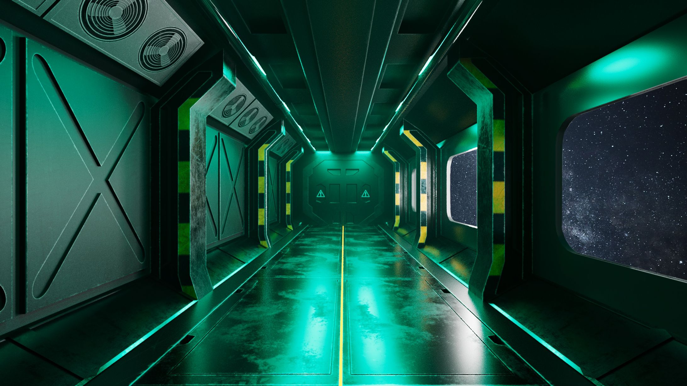 宇宙戦艦連絡通路-1