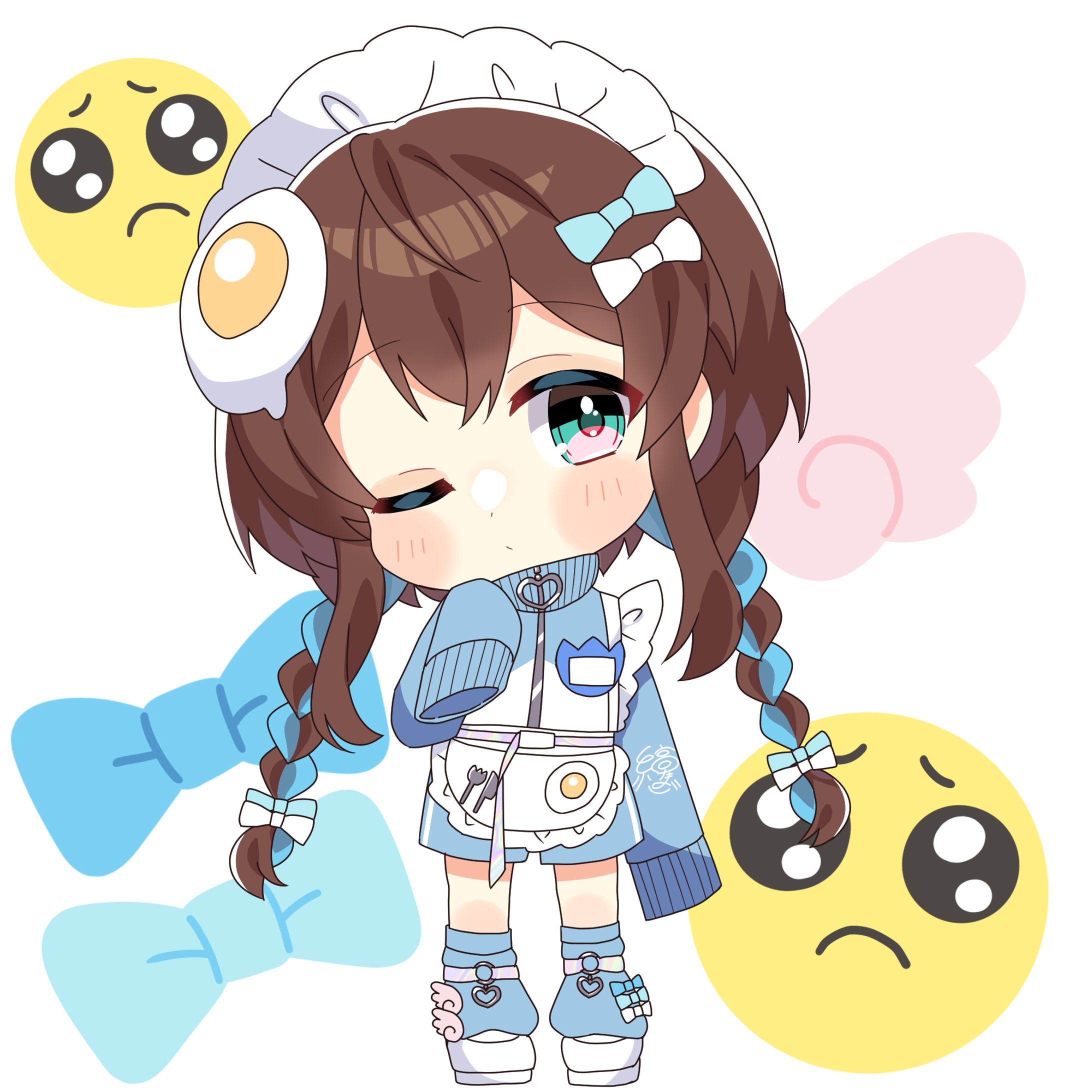 オリジナル：ジャージメイドミニキャラ-1